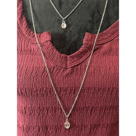 Culture Code Burgundy 3/4 Sleeve V-Neck Top | Size M | NWOT - Picture 3 of 5